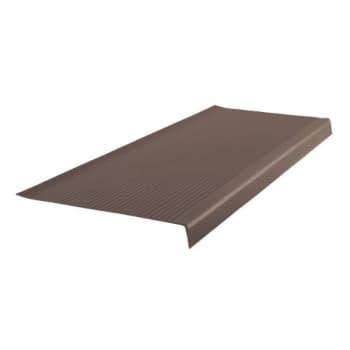 Image for Roppe 12 X 3.5 Ft Light Brown Ld Ribbed Vinyl Square Nose Stair Tread from HD Supply