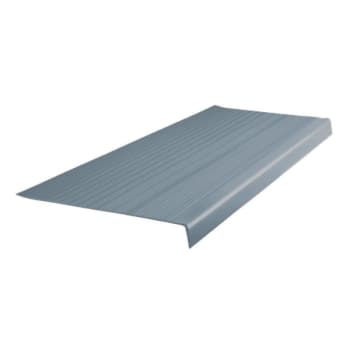 Roppe 12-1/2 X 4 Ft Steel Blue Hd Ribbed Vinyl Square Nose Stair Tread