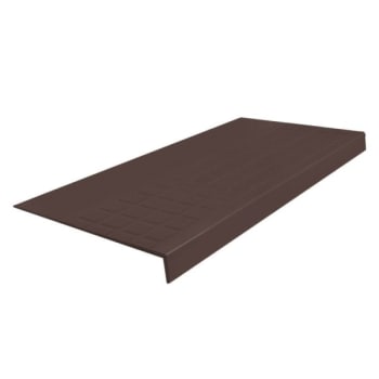 Image for Roppe 12 X 4 Ft Brown Square Rubber Square Nose Stair Tread from HD Supply