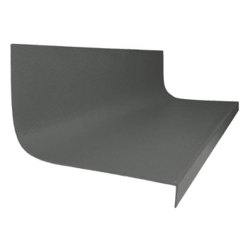 Image for Roppe 20 X 4 Ft Charcoal Hammered Rubber Square Nose Stair Tread from HD Supply
