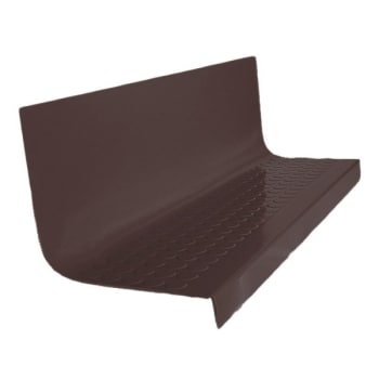Image for Roppe 20 X 4 Ft Brown Raised Circular Rubber Square Nose Stair Tread from HD Supply