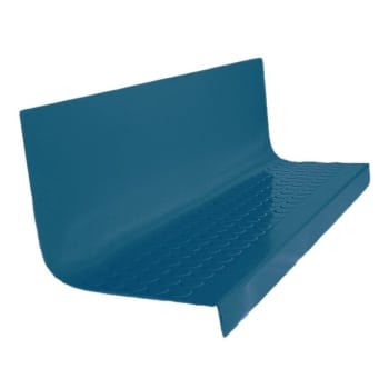 Image for Roppe 20 X 48 Blue Raised Circular Rubber Square Nose Stair Tread from HD Supply
