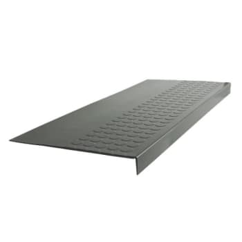 Image for Roppe 12 X 48 Charcoal Raised Circular Rubber Sq. Nose Stair Tread from HD Supply