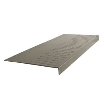 Roppe #98 Vantage Raised Circular Square Nose Rubber Stair Tread 12 X 4.5 Ft, Lunar Dust