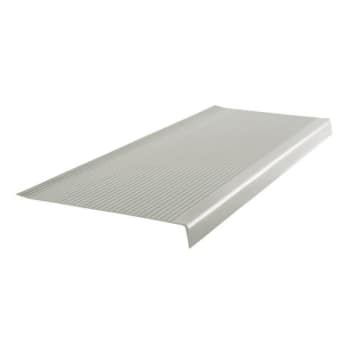 Image for Roppe 12 X 6 Ft Light Gray Ld Ribbed Vinyl Square Nose Stair Tread from HD Supply