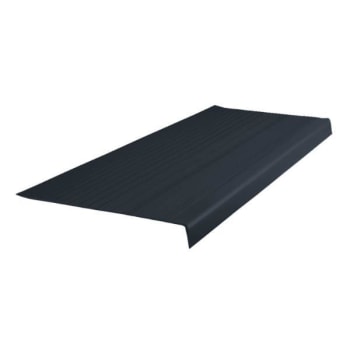 Roppe #18  1/4" Heavy Duty Rib Square Nose Vinyl Stair Tread 12-1/2 X 6 Ft, Black
