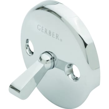 Image for Gerber® Bathtub Overflow Plate Trip Lever, Spring, Chrome Finish from HD Supply