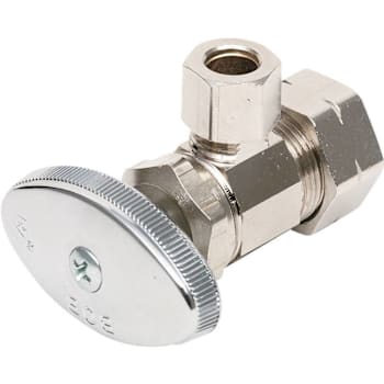 Brasscraft® Multi-Turn Angle Stop Valve 1/2" Comp X 3/8" Comp
