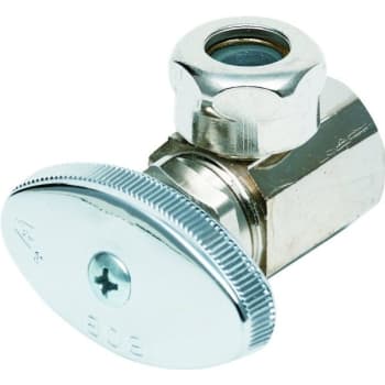 Image for Maintenance Warehouse® Multi-Turn Angle StopValve 1/2x7/16" FIP, 1/2" Slip Joint from HD Supply