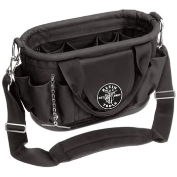 Image for Klein Tools Black 17-Pocket Hard Body Tool Tote 15-1/2" W/shoulder Strap from HD Supply