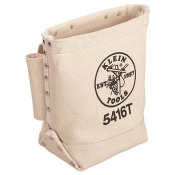 Image for Klein Tools Beige Tunnel Loop Canvas Bull Pin And Bolt Bag 9" from HD Supply