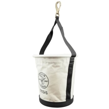 Image for Klein Tools Off-White Swivel Snap Tapered Wall Bucket 13" from HD Supply