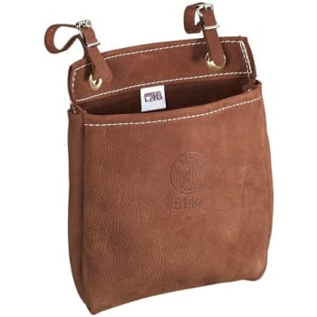 Klein Tools Tan Leather All-Purpose Bag 9"