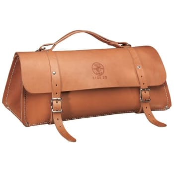 Image for Klein Tools Tan Deluxe Leather Bag 24" from HD Supply