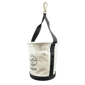 Image for Klein Tools Beige Canvas Heavy-Duty Tapered Wall Bucket 12" from HD Supply