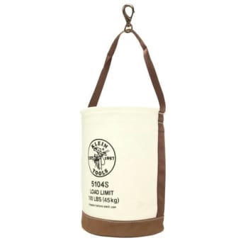Image for Klein Tools Beige Swivel Snap Leather-Bottom Bucket 17" from HD Supply