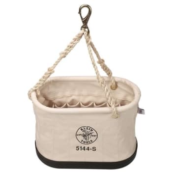 Image for Klein Tools Beige 15-Pocket Canvas Oval Bucket 14" from HD Supply