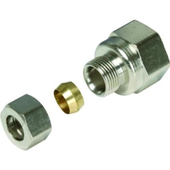 Watts Chrome-Plated Brass Reducing Union 1/2" Fip X 3/8" Package Of 2
