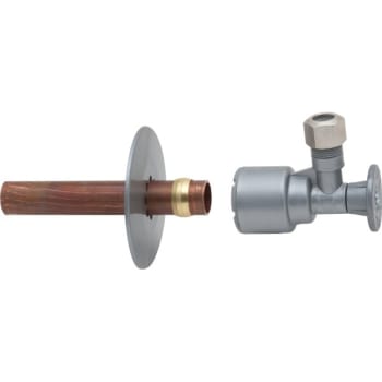 Image for FLOWTITE® Push On Angle Stop Valve 1/2" Push-to-Connect x 3/8" Compression from HD Supply