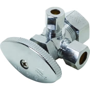 Image for Maintenance Warehouse® Multi-Turn Dual Angle Stop Valve 1/2x3/8x1/4" Comp from HD Supply