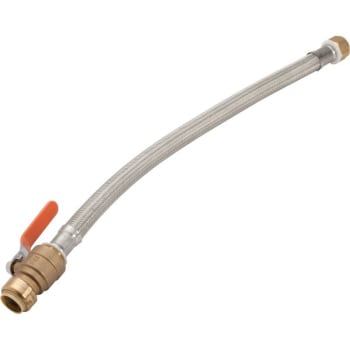 Image for Maintenance Warehouse® 18 Push-To-Connect Water Heater Supply W/ball Valve from HD Supply