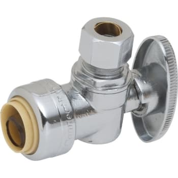 Image for Maintenance Warehouse® Push-To-Connect Quarter-Turn Angle Stop Valve 1/2 x 3/8" from HD Supply