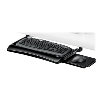 Fellowes® Black/silver Office Suits Underdesk Keyboard Tray