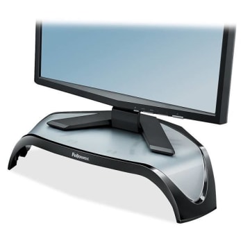 Image for Fellowes® Black Smart Suites Corner Monitor Riser from HD Supply