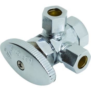 Image for Maintenance Warehouse® Multi-Turn Dual Angle Stop Valve 1/2" Fip X 3/8x3/8" Comp from HD Supply