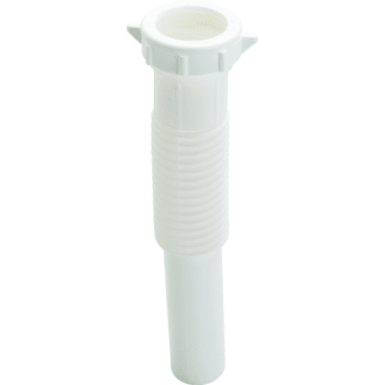 Image for Pvc Tubular Tailpiece Threaded 1-1/4" X 9" Flexible, Package Of 2 from HD Supply