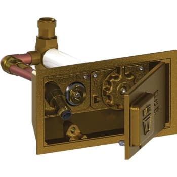 Image for Woodford® Close Coupled Hot And Cold Mixer Wall Hydrant, With Brass Box from HD Supply