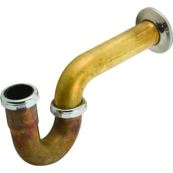 Image for Brass Tubular P-Trap 1-1/2" x 1-1/4" And 1-1/2" Washer Connect 22-Gauge from HD Supply