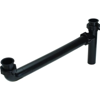 Image for PVC Tubular Double Sink Outlet Kit 1-1/2" x 16" Flanged Or Slip Joint Black from HD Supply