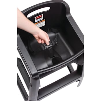 Image for Rubbermaid Commercial Ready-To-Assemble Youth High Chair (Black) from HD Supply