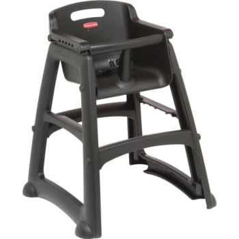 Rubbermaid Black Sturdy Chair Ready-To-Assemble Youth Seat