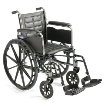 Invacare Tracer Ex2 Wheelchair 18"x16" Full Length Swing Away Footrests Composite