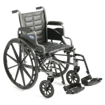 Image for Invacare Tracer Ex2 Wheelchair 18"x16" Desk Length Swing Away Footrests Aluminum from HD Supply