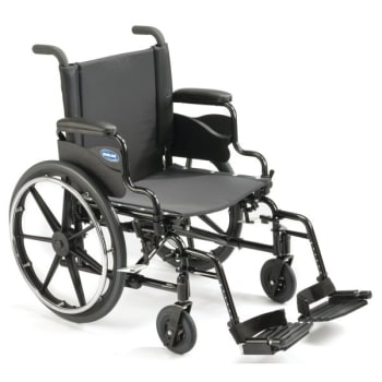 Image for Invacare 9000XT Super Hemi Wheelchair 18"x18" Desk Length Swing Away Footrests Composit from HD Supply