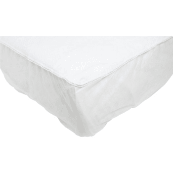 Image for JS Fiber Felt Mattress Pad Fitted Expandable Skirt 72x84" Cal King, Case Of 8 from HD Supply