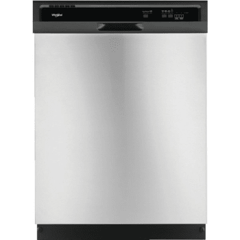 Whirlpool® 24" Built-In, Front Control, 3-Cycle, 55 dB Dishwasher, Stainless Steel
