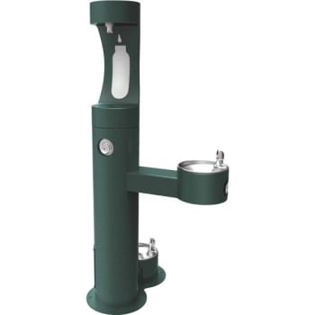 Image for Elkay® Outdoor Bottle Filling Station With One Bubbler Station & Pet Fountain from HD Supply