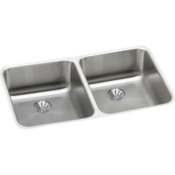 Image for Elkay Gourmet Perfect Drain Double Bowl Stainless Undermount Kitchen Sink Kit from HD Supply