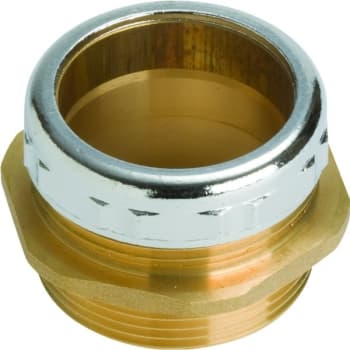 Image for Brass Tubular Rough Brass Trap Adapter 1-1/4" Male from HD Supply