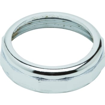 Image for Sink Tubular Slip Joint Nut, 1-1/2" X 1-1/2", Chrome-Plated Zinc, Package Of 10 from HD Supply