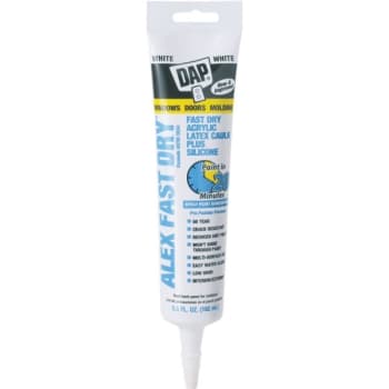 Image for DAP 5.5 Oz Alex Fast Dry Caulk Plus Silicone (White) (6-Count) from HD Supply