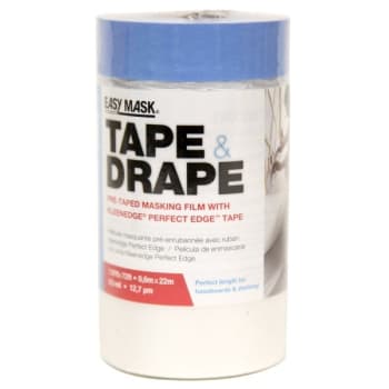 Image for Trimaco 949460 Easy Mask .6m X 22m Tape And Drape Plastic Pretaped Drop Cloth from HD Supply