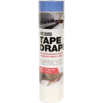 Image for Trimaco 949660 Easy Mask 1.8m X 22m Tape And Drape Plastic Pretaped Drop Cloth from HD Supply