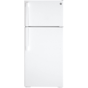 GE® 16.6 Cubic Feet Top Mount Refrigerator, ENERGY STAR®, White