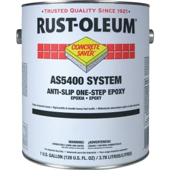 Rust-Oleum Anti-Slip One-Step Epoxy, Black, 1 Gallon, Package Of 2