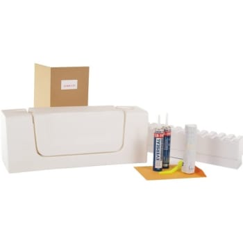 Cleancut Convertible Step-In Kit Converts Tub To Step-In Shower Or Bath White